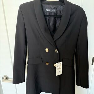 Zara Women's Black Blazer Dress